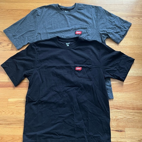 Milwaukee Other - 2 Milwaukee T-Shirts Men’s L Black & Grey